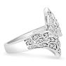 Natural 1/3 Carat Diamond Wing Ring Image-2