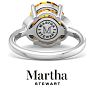 Martha Stewart 4 1/2 Carat Oval Shape Citrine and Lab Grown Diamond Ring In Sterling Silver Image-10