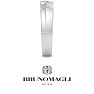 Bruno Magli Mens 1/2 Carat Princess Cut Lab Grown Diamond Floating Solitaire Ring In Sterling Silver Image-8