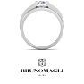 Bruno Magli Mens 1/3 Carat Round Shape Lab Grown Diamond Solitaire Ring In Sterling Silver Image-6