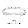 Bruno Magli Mens Pietro 1/2 Carat Lab Grown Diamond Bracelet In Sterling Silver, 8 Inches Image-1