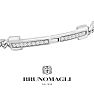 Bruno Magli Mens Pietro 1/2 Carat Lab Grown Diamond Bracelet In Sterling Silver, 8 Inches Image-5
