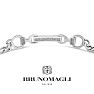 Bruno Magli Mens Filippo 1/4 Carat Lab Grown Diamond Bracelet In Sterling Silver, 8 Inches Image-6