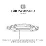 Bruno Magli Mens Emanuele 1/3 Carat Lab Grown Diamond Bracelet In Sterling Silver, 8 Inches Image-2