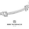 Bruno Magli Mens Emanuele 1/3 Carat Lab Grown Diamond Bracelet In Sterling Silver, 8 Inches Image-5