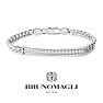 Bruno Magli Mens Domenico 1/2 Carat Lab Grown Diamond Bracelet In Sterling Silver, 8 Inches Image-1