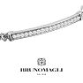 Bruno Magli Mens Domenico 1/2 Carat Lab Grown Diamond Bracelet In Sterling Silver, 8 Inches Image-5