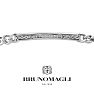 Bruno Magli Mens Domenico 1/2 Carat Lab Grown Diamond Bracelet In Sterling Silver, 8 Inches Image-6