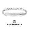 Bruno Magli Mens Giuseppe 1 1/2 Carat Lab Grown Diamond Bracelet In Sterling Silver, 8 Inches Image-1