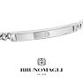 Bruno Magli Mens Carlo 1/10 Carat Lab Grown Diamond Bracelet In Sterling Silver, 8 Inches Image-5
