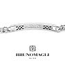 Bruno Magli Mens Carlo 1/10 Carat Lab Grown Diamond Bracelet In Sterling Silver, 8 Inches Image-6