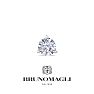 Bruno Magli Mens 3/4 Carat Lab Grown Diamond Martini Stud Earring In Sterling Silver Image-6