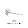 Bruno Magli Mens 1 Carat Lab Grown Diamond Martini Stud Earring In Sterling Silver Image-8
