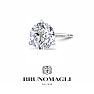 Bruno Magli Mens 4 Carat Lab Grown Diamond Martini Stud Earring In Sterling Silver Image-1
