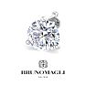 Bruno Magli Mens 4 Carat Lab Grown Diamond Martini Stud Earring In Sterling Silver Image-7
