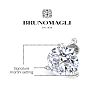 Bruno Magli Mens 5 Carat Lab Grown Diamond Martini Stud Earring In Sterling Silver Image-3