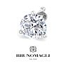 Bruno Magli Mens 5 Carat Lab Grown Diamond Martini Stud Earring In Sterling Silver Image-7