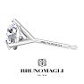 Bruno Magli Mens 5 Carat Lab Grown Diamond Martini Stud Earring In Sterling Silver Image-8