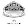 Bruno Magli Mens 1 1/2 Carat Oval Shape Lab Grown Diamond Ring In Sterling Silver Image-7