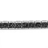2 Carat Black Diamond Tennis Bracelet I, 7 Inches. Fiery Amazing Diamonds In A Fabulous Solid Silver Bracelet! Image-3