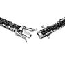 2 Carat Black Diamond Tennis Bracelet I, 7 Inches. Fiery Amazing Diamonds In A Fabulous Solid Silver Bracelet! Image-4