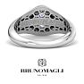 Bruno Magli Mens 1 Carat Oval Shape Lab Grown Diamond Solitaire Ring In Sterling Silver Image-7