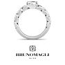 Bruno Magli Mens 1 Carat Round Shape Lab Grown Diamond Bezel Set Solitaire Ring In Sterling Silver Image-6