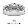 Bruno Magli Mens 1 Carat Round Shape Lab Grown Diamond Bezel Set Solitaire Ring In Sterling Silver Image-7