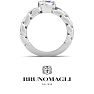 Bruno Magli Mens 1 1/2 Carat Round Shape Lab Grown Diamond Bezel Set Solitaire Ring In Sterling Silver Image-6