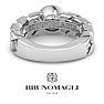 Bruno Magli Mens 1 1/2 Carat Round Shape Lab Grown Diamond Bezel Set Solitaire Ring In Sterling Silver Image-7