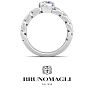 Bruno Magli Mens 2 Carat Round Shape Lab Grown Diamond Bezel Set Solitaire Ring In Sterling Silver Image-6