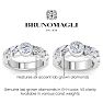 Bruno Magli Mens 3 Carat Round Shape Lab Grown Diamond Bezel Set Solitaire Ring In Sterling Silver Image-2