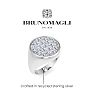 Bruno Magli Mens 2 Carat Round Lab Grown Diamond Cluster Ring In Sterling Silver Image-3