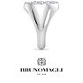 Bruno Magli Mens 2 Carat Round Lab Grown Diamond Cluster Ring In Sterling Silver Image-8