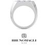 Bruno Magli Mens 1 Carat Round Shape Lab Grown Diamond Three Stone Ring In Sterling Silver Image-6