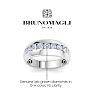 Bruno Magli Mens 1 Carat Classic Lab Grown Diamond Ring In Sterling Silver Image-2
