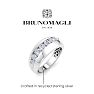 Bruno Magli Mens 1 Carat Classic Lab Grown Diamond Ring In Sterling Silver Image-3