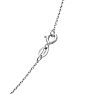 1/8 Carat Sapphire Solitaire Necklace In White Gold With Free Chain Image-5