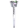 1 Carat Oval Shape Mystic Topaz Ring With Diamonds in 10 Karat White Gold Image-4