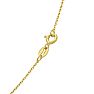 1/8 Carat Garnet Solitaire Necklace In Yellow Gold With Free Chain Image-5