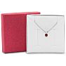 1/4 Carat Garnet Solitaire Necklace In White Gold With Free Chain Image-6