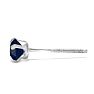 1/4 Carat Sapphire Stud Earrings In White Gold Image-4
