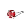 1/4 Carat Ruby Stud Earrings In White Gold Image-3