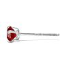 1/4 Carat Ruby Stud Earrings In White Gold Image-4