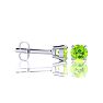1 1/2 Carat Peridot Stud Earrings In White Gold Image-3