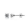 1/4 Carat Lab Grown Real Diamond Stud Earrings In White Gold Image-1