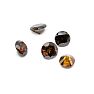 Estate Jewelry 4 Carats Dark Champagne Brown Diamonds, 3/4 Carat Each Image-1