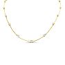 3 Carat Fancy Shape Lab Grown Diamond Station Necklace In 14 Karat Yellow Gold, 18 Inches Image-5