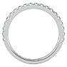 Estate Jewelry 1/2 Carat Diamond Wedding Band Ring In 14 Karat White Gold, Size 6.5 Image-3
