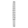 Estate Jewelry 1/2 Carat Diamond Wedding Band Ring In 14 Karat White Gold, Size 6.5 Image-4
